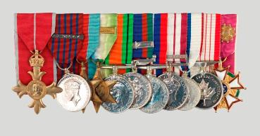 Commander James Leslie Harries Medal Set