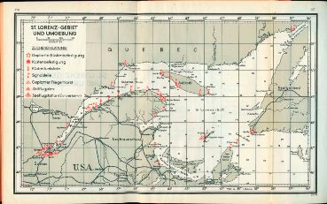 German Map of the St. Lawrence