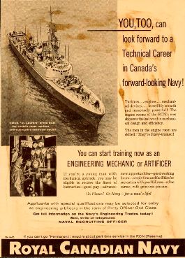 Royal Canadian Navy Recruiting Advertisement