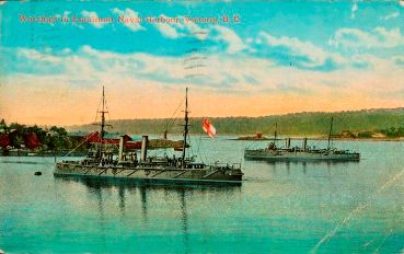 Royal Navy Warships in Esquimalt Harbour 