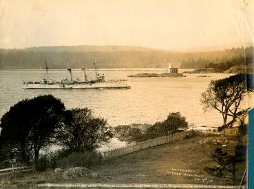 HMCS Rainbow Arriving at Esquimalt, British Columbia, 1910