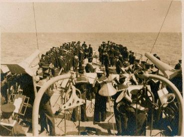 Ceremony on the Quarterdeck, HMCS Niobe