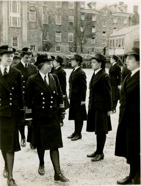 Commander Dorothy Isherwood Inspecting Wrens, Halifax