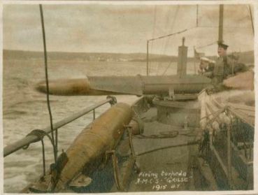 HMCS Grilse Firing a Torpedo, 1915