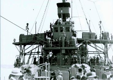 Visitors Exploring HMCS Niobe