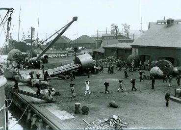 At the dockside, HMCS Niobe, Halifax