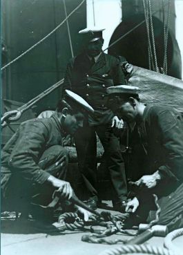 Rope-work, HMCS Niobe