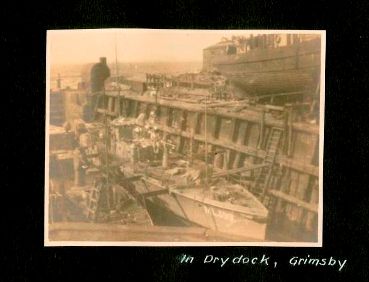 Motor Launch ML 399, in Drydock, Grimsby