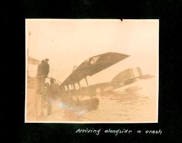 Motor Launch Rescues Crashed Seaplane