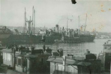 St. John's Harbour, Newfoundland, March 1945