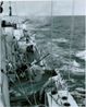 HMCS Cayuga Firing on Enemy Shore Battery