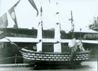 View of "Victory" Boat alongside HMCS Niobe