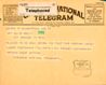 Telegram, Percy Kelly, SS Lady Hawkins
