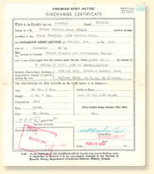 Certification de démobilisation de l'armée active canadienne. - AN19810232-004