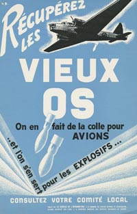 Rcuprez les vieux os, on en fait de la colle pour avions ..et l'on s'en sert pour les explosifs..., MCG 19890326-007