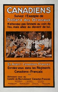 Canadians, Follow Dollard des Ormeaux's example, CWM 19920142-002 Canadians, Follow Dollard des Ormeaux's example, CWM 19920142-002