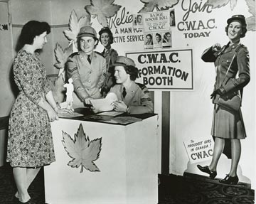 Le recrutement des femmes, Archives du Manitoba, Collection de photos de l'Armée canadienne 162