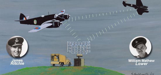 Night Fighter Interception, (Art: S. Goldsmith)