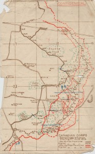 Canadian Positions after the First Attack