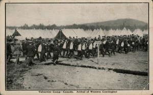 Arrival of Western Contingent, Valcartier