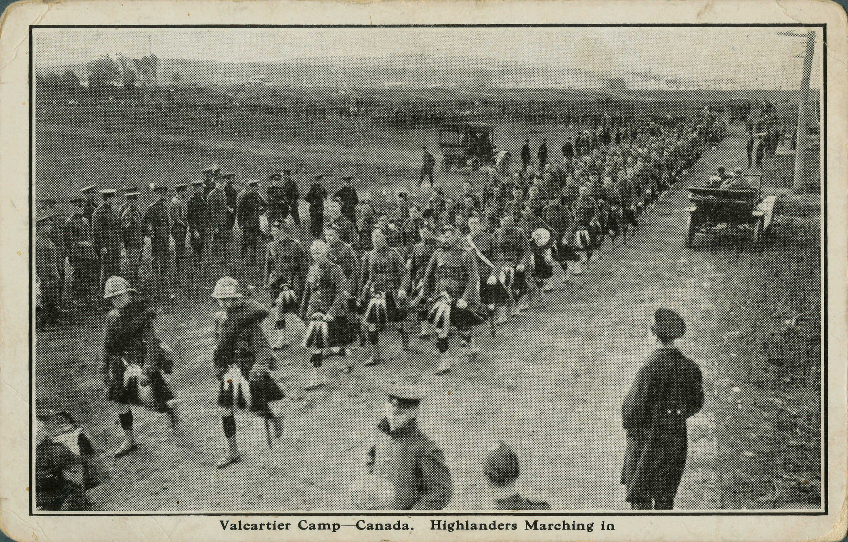 Highlanders Marching to Valcartier