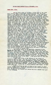 Letter from Captain F.A.C. Scrimger, V.C.