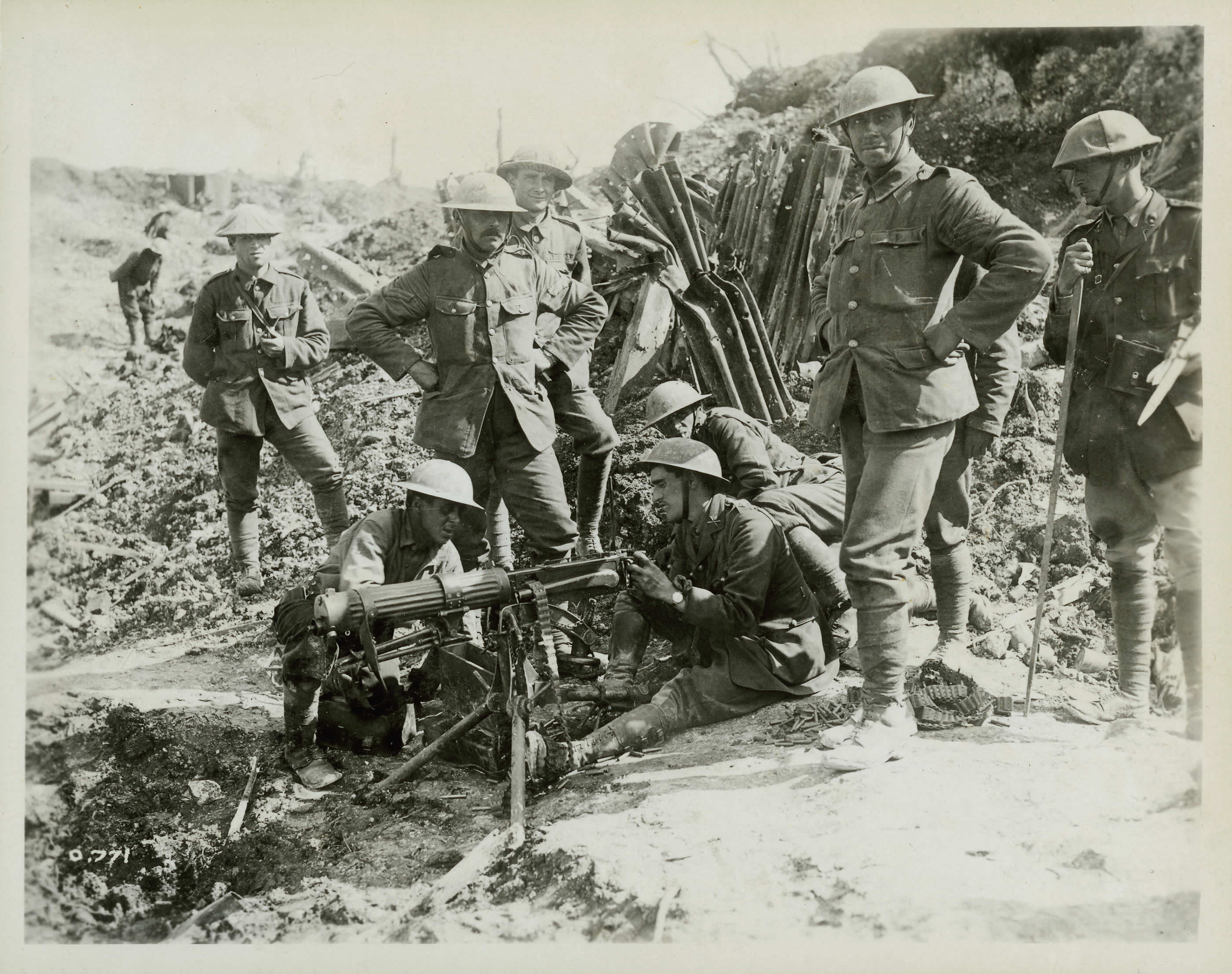 Testing a Vickers Machine-Gun