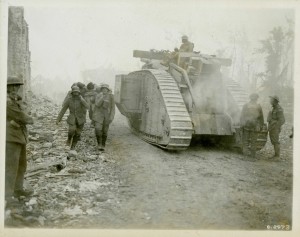 Traffic on the Amiens-Roye Road