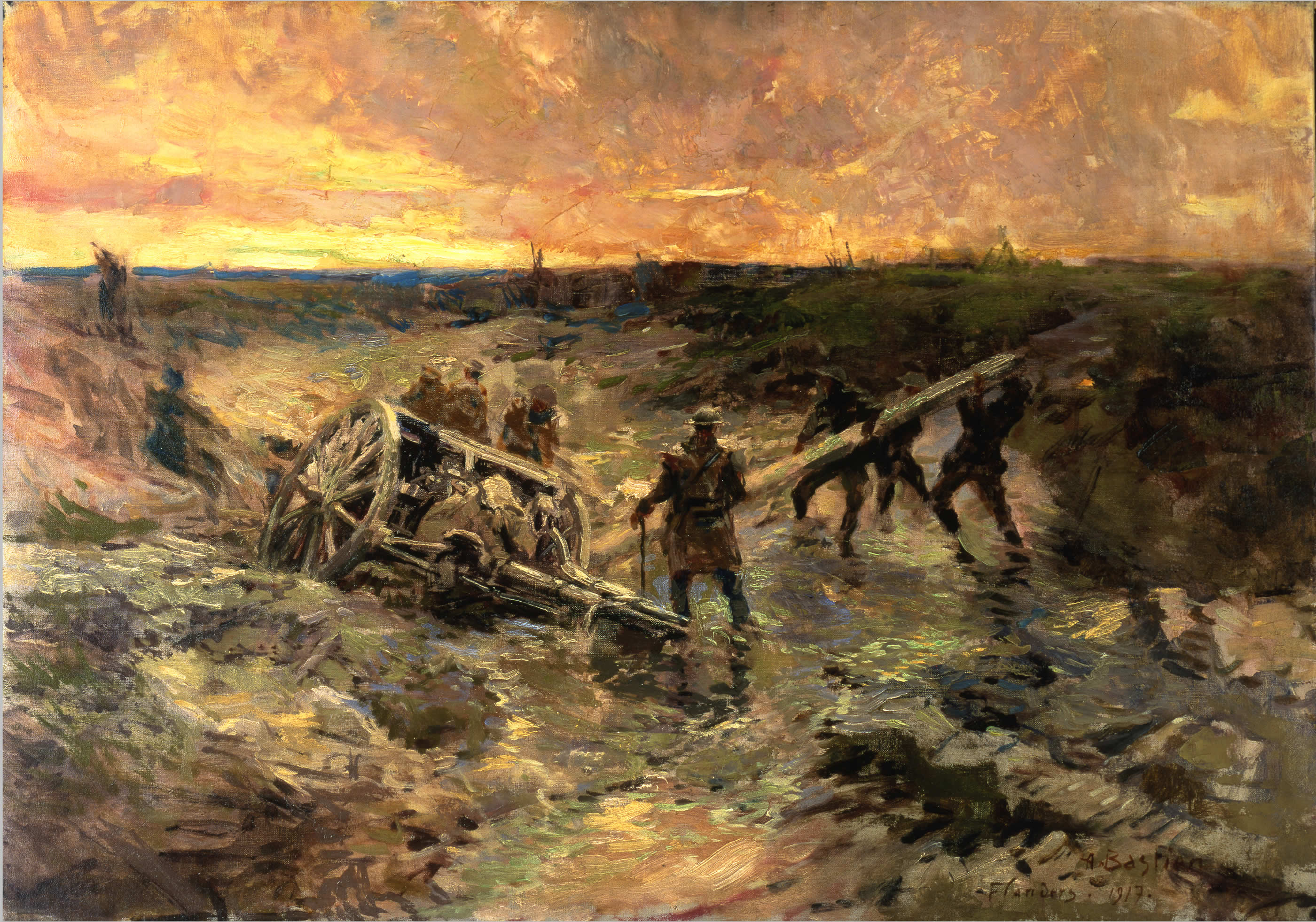 <i>Canadian Gunners in the Mud, Passchendaele</i>