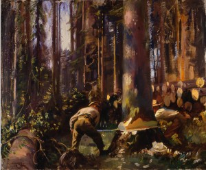 Felling a Tree in the Vosges