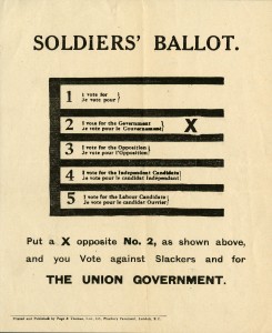 Soldiers' Ballot.