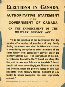 Enforcement of the Military Service Act