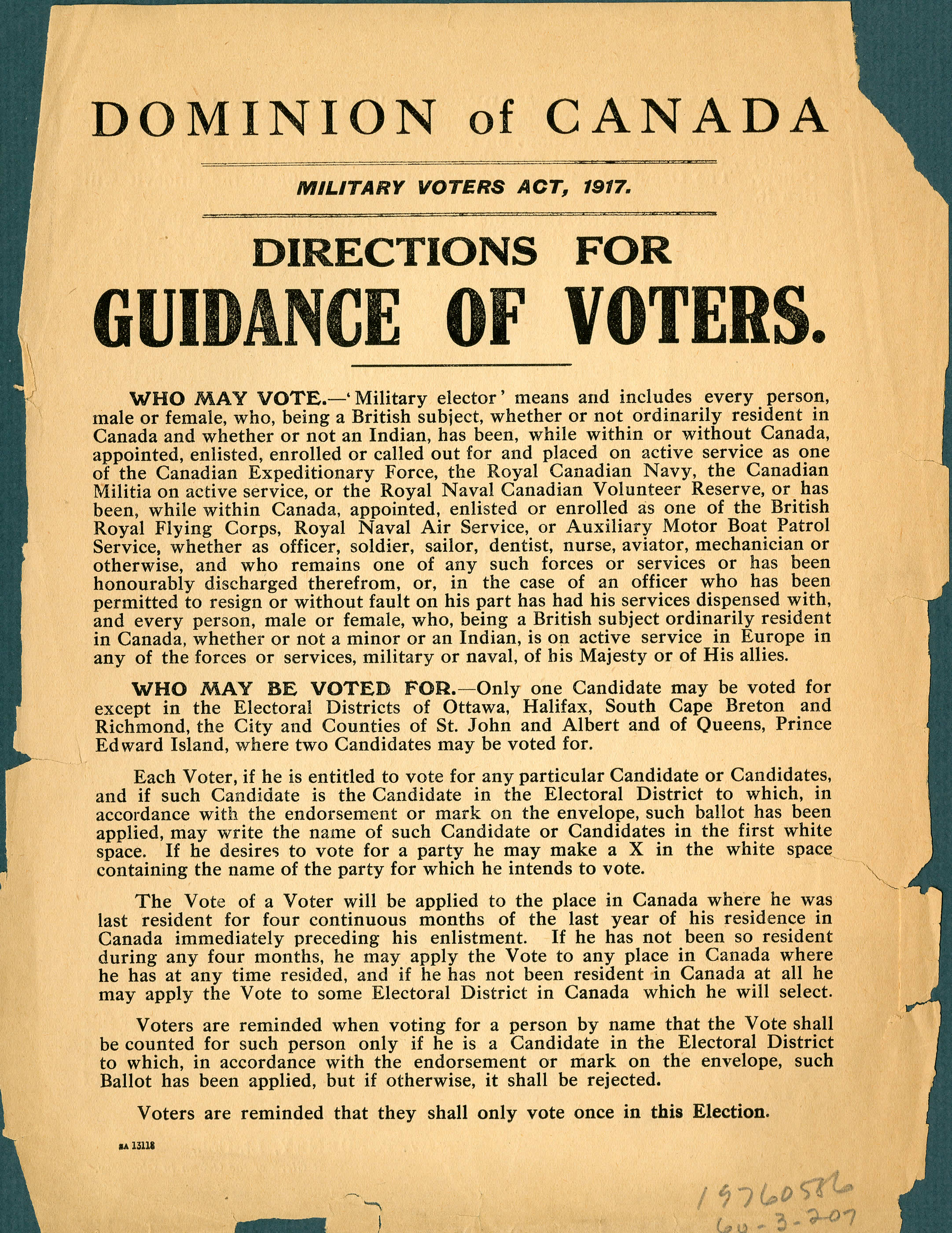 <i>Directions for Voters</i>