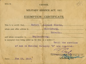 Exemption Certificate