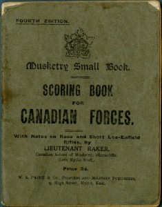 Musketry Scoring Book