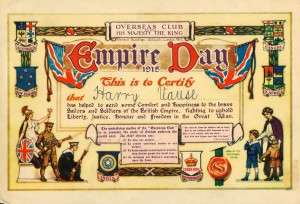 Empire Day Certificate