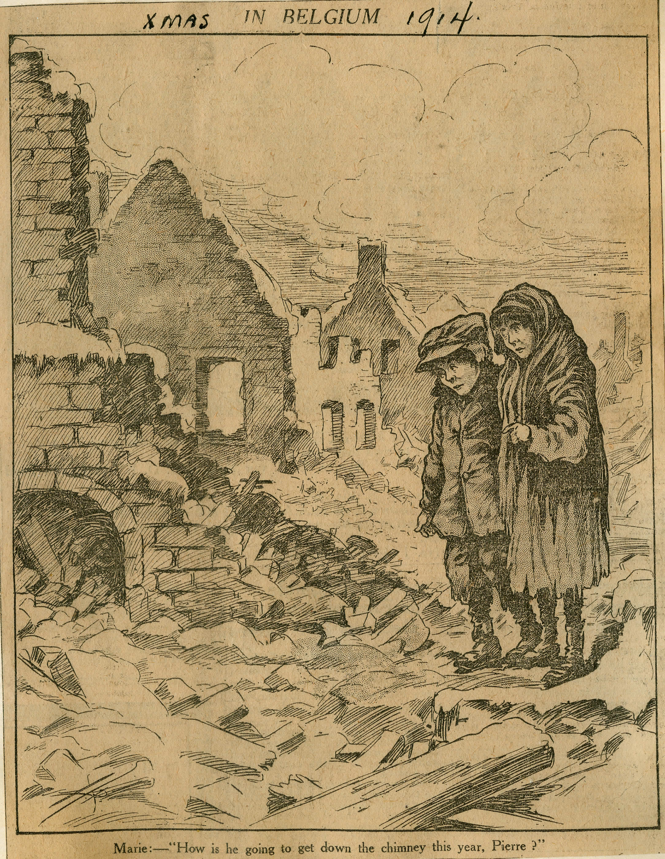 <i>Xmas in Belgium, 1914.</i>