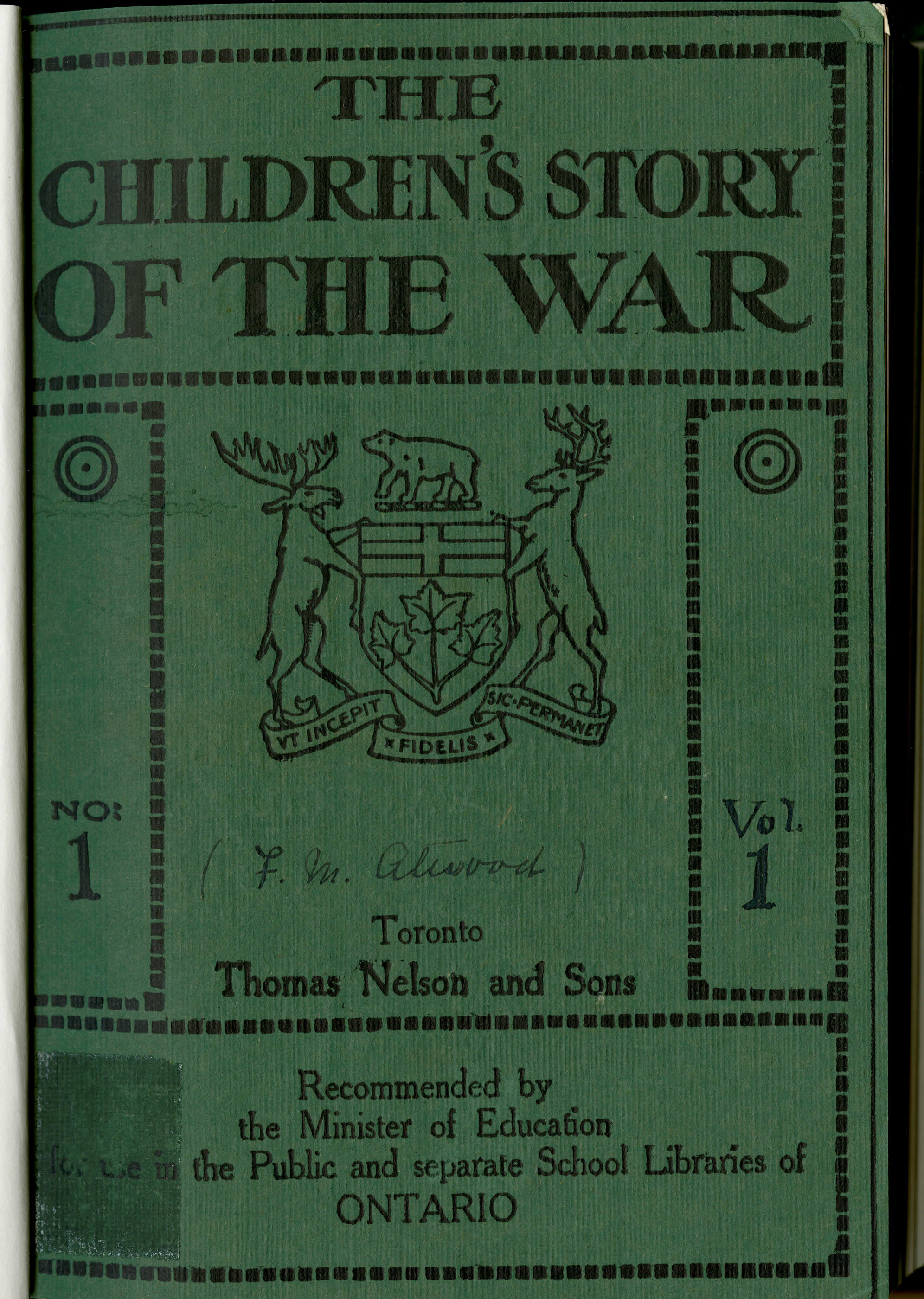 <i>The Children's Story of the War</i>