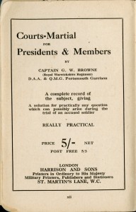 Courts-Martial for Presidents & Members