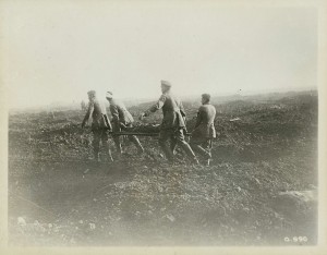 German Prisoners as Stretcher-Bearers