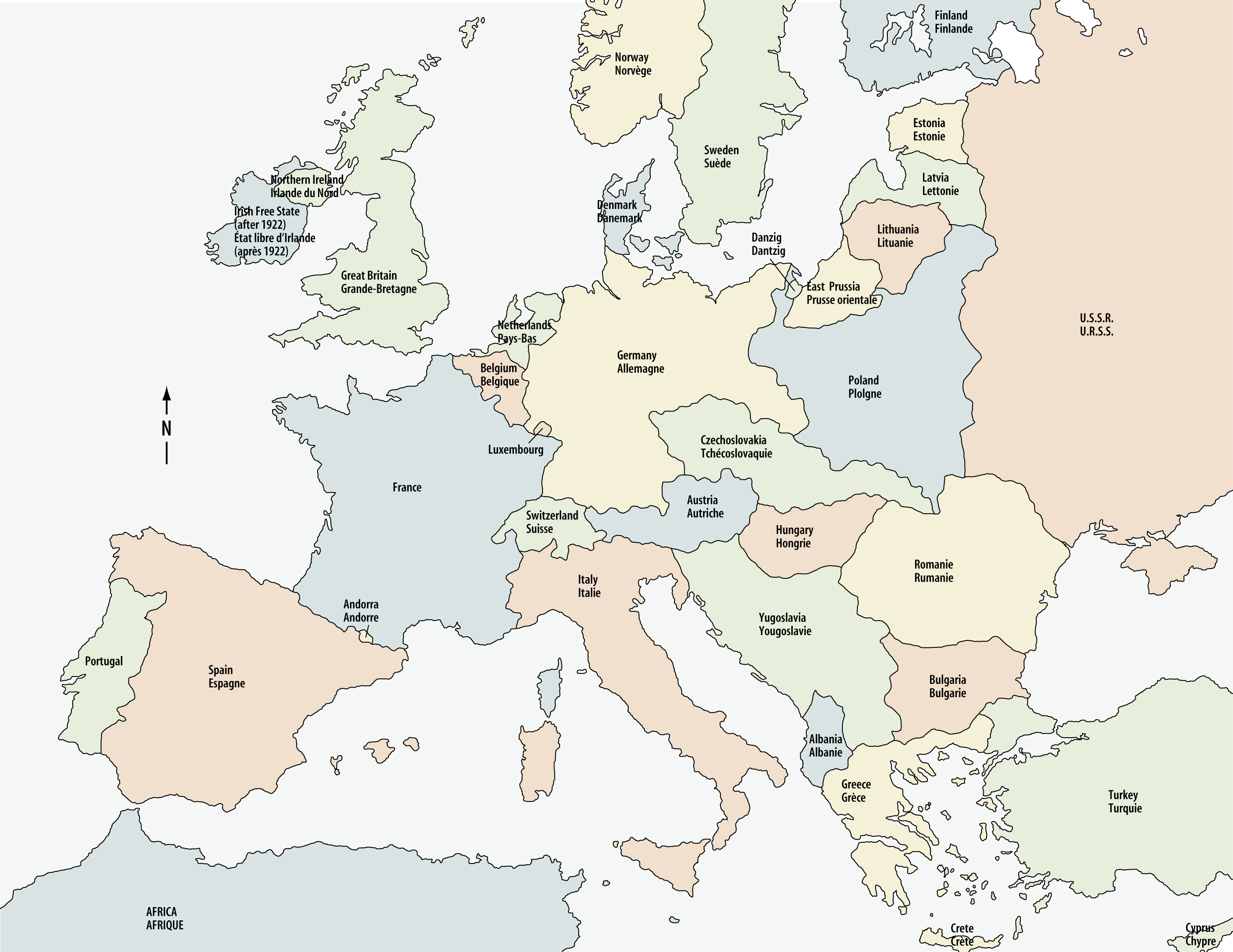 Europe, after the First World War
