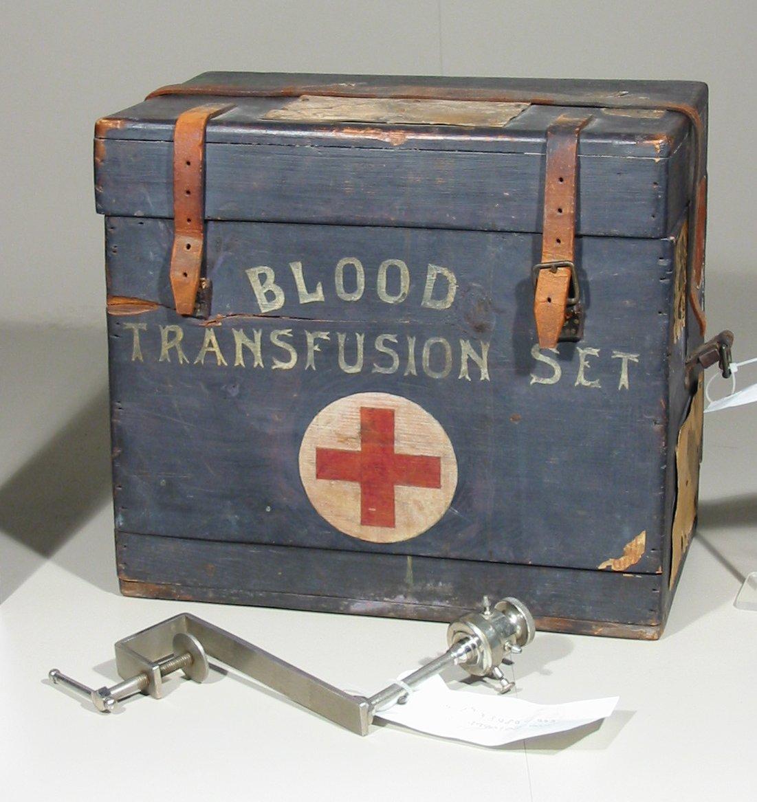 blood transfusion kit | Canadian War Museum