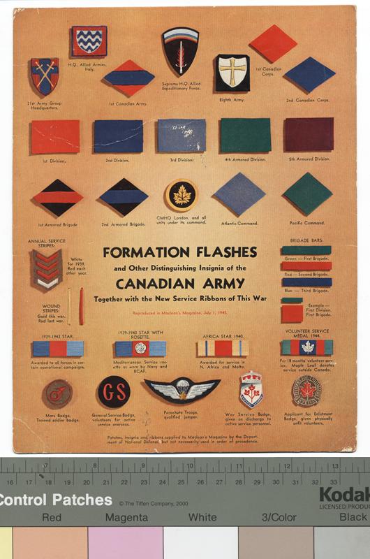 badge information poster, Formation Flashes and Other ...