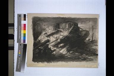 Sketch Drawing, Tank In Action | Canadian War Museum