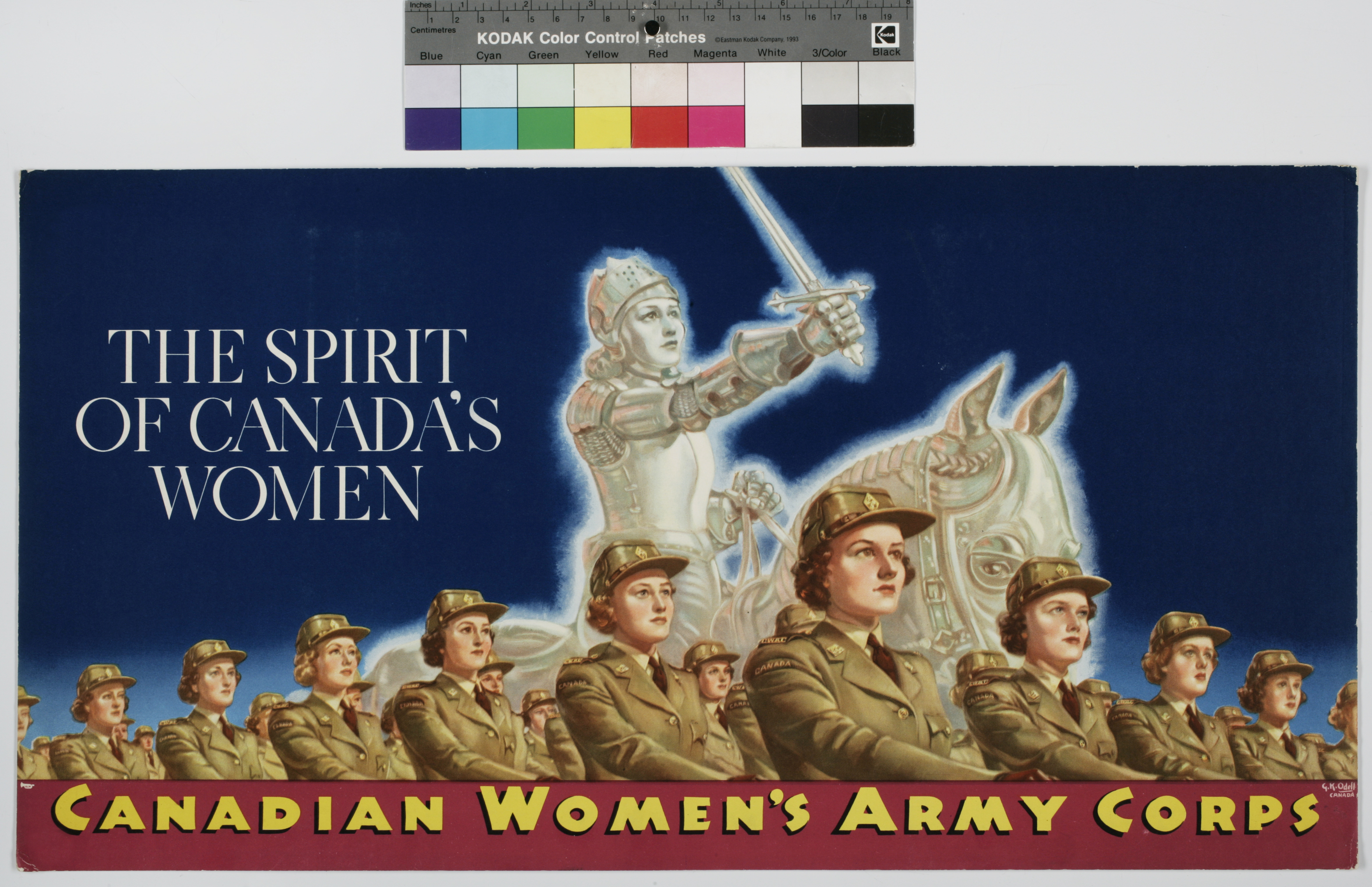 wartime recruiting poster, THE SPIRIT OF CANADA'S WOMEN CANADIAN
