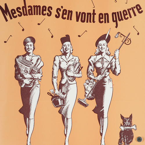 Poster – Mesdames s’en vont en guerre (We’re in the army now)