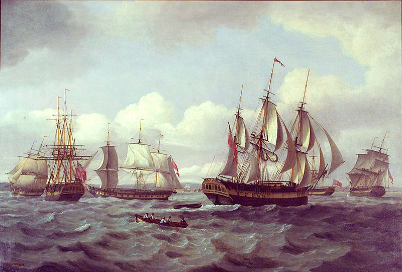 The Ship Castor and Other Vessels in a Choppy Sea