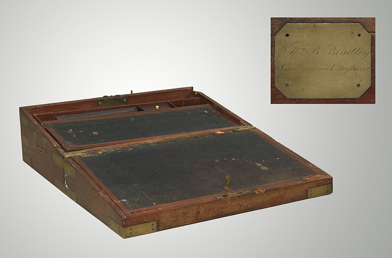 Captain William Bradley’s Portable Writing Desk, 104th Regiment of Foot