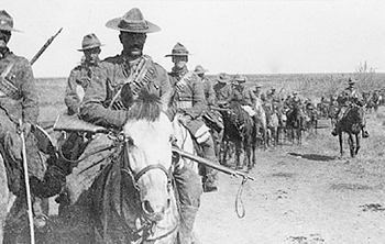 A group of men on horseback