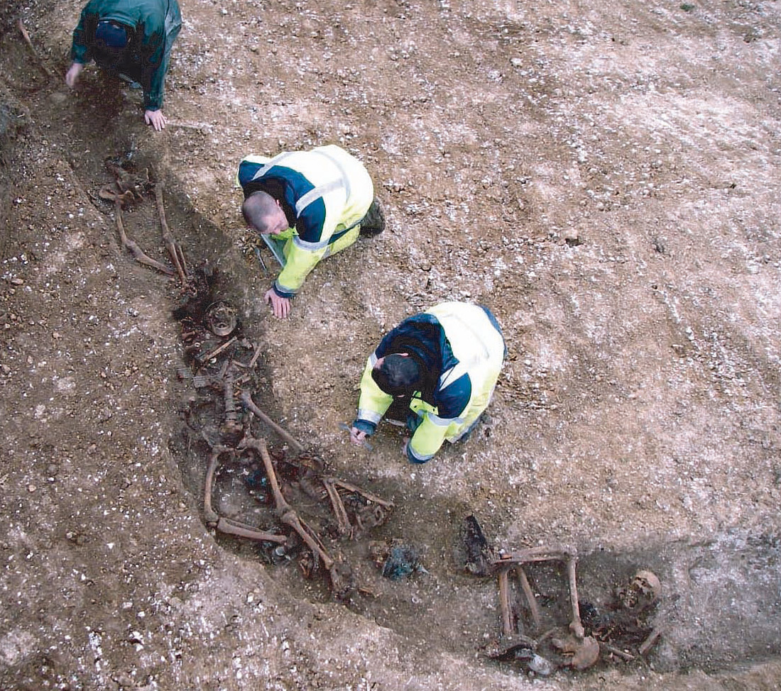 Archeological work in the north of France